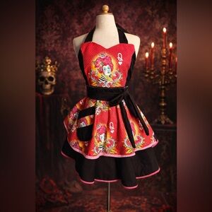 Colorful Queen of Hearts Apron